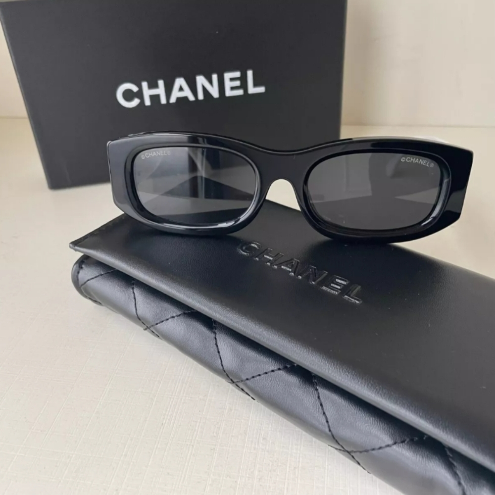 Chanel Black and White Sunglasses